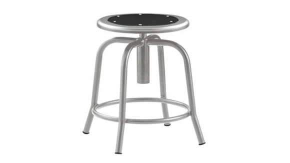 Adjustable Height Stool With Metal Seat