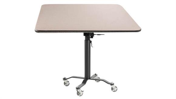 36in Square, Adjustable Height Café Table
