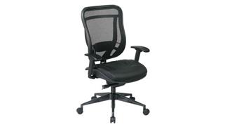 Office Chairs WFB Designs Executive Chair with Mesh Back and Leather Seat