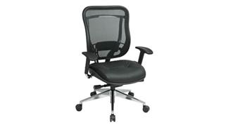 Big & Tall WFB Designs Big & Tall Mesh Back and Leather Seat Executive Chair