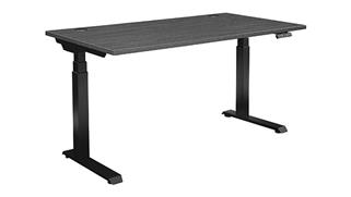 Standing Height Desks WFB Designs 60in x 30in Height Adjustable Desk with 3 Stage Motor