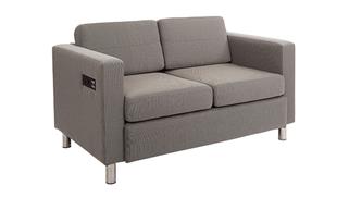 Loveseats WFB Designs Loveseat in Enhanced Fabrics with Power Charging Outlets