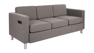 Sofas WFB Designs Sofa in Enhanced Fabrics with Power Charging Outlets