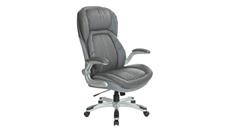 Office Chairs WFB Designs Leather Executive Chair with Silver Base