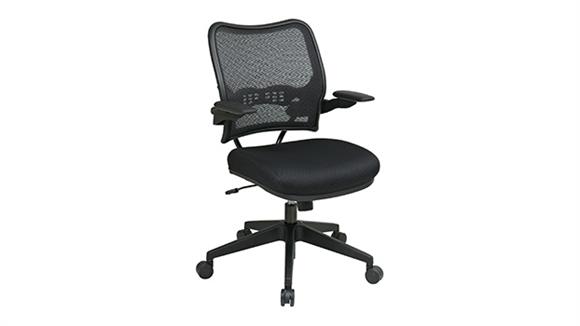 Office Chairs Office Star Deluxe Mesh Grid Back and Fabric Mesh Seat Office Chair
