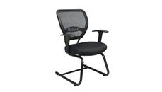Office Chairs WFB Designs Light Mesh Back and Black Fabric Mesh Seat Guest Chair