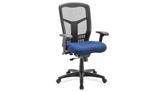 Office Chairs Office Source Cool Mesh Synchro High Back Chair with Seat Slider and Black Frame