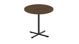 Cafeteria Tables Office Source 42in Round Cafeteria Table with Black Base - Cafe Height