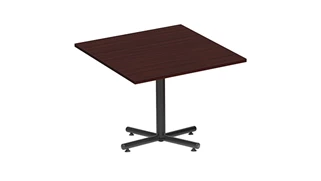 Cafeteria Tables Office Source 42in Square Cafeteria Table with Black Base - Standard Height