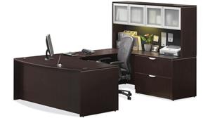 U Shaped Desks Office Source U Shaped Desk with Hutch
