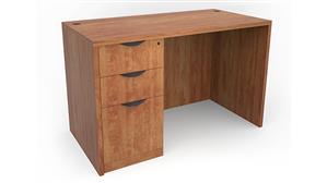 Executive Desks Office Source 66" x 24" Single Pedestal Desk - Box Box File (BBF)