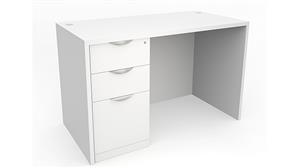 Compact Desks Office Source 60" x 24" Single Pedestal Desk - Box Box File (BBF)