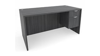Executive Desks Office Source 66" x 30" Single Hanging Pedestal Desk