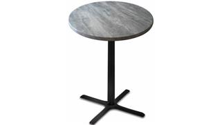 Cafeteria Tables Office Source 30" Height, 30" Round Indoor/Outdoor Table with X Base
