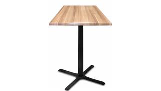 Cafeteria Tables Office Source 30" Height, 30" x 30" Square Indoor/Outdoor Table with X Base