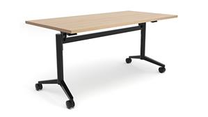 Training Tables Office Source 60in x 24in Flip Top Nesting Table