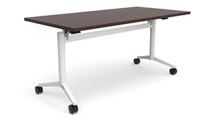Training Tables Office Source 60in x 24in Flip Top Nesting Table
