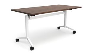 Training Tables Office Source 6ft x 24in Flip Top Nesting Table