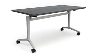 Training Tables Office Source 6ft x 24in Flip Top Nesting Table