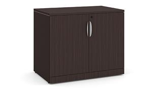 Storage Cabinets Office Source 29-1/2in H Laminate Wood Door Storage Cabinet