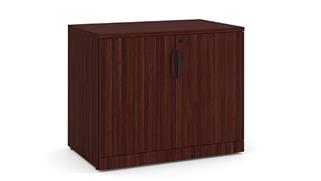 Storage Cabinets Office Source 37-1/4in H Laminate Wood Door Storage Cabinet
