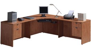 Corner Desks Office Source 90" Corner Workstation