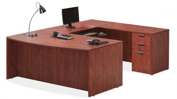 U Shaped Desks Office Source U Shaped Desk with 2 Pedestals