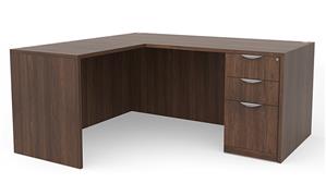 L Shaped Desks Office Source 60in x 60in Single BBF Pedestal L-Shaped Desk