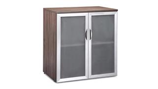 Storage Cabinets Office Source 37-1/4"H Glass Door Storage Cabinet