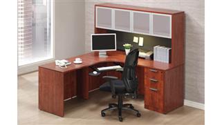 Corner Desks Office Source Corner Desk with Hutch