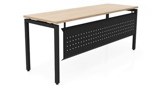 Writing Desks Office Source 66in x 24in OnTask Table Desk with Modesty Panel