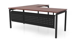 L Shaped Desks Office Source 72" x 72" L-Desk with Modesty Panel (72"x30" Desk, 42"x24" Return)