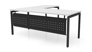L Shaped Desks Office Source 66in x 66in L-Desk with Modesty Panel (66inx30in Desk, 36inx24in Return)