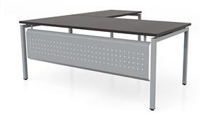 L Shaped Desks Office Source 72" x 78" L-Desk with Modesty Panel (72"x30" Desk, 48"x24" Return)