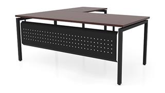 L Shaped Desks Office Source 72" x 84" L-Desk with Modesty Panel (72"x36" Desk, 48"x24" Return)