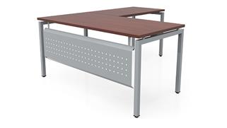 L Shaped Desks Office Source 60in x 66in L-Desk with Modesty Panel 