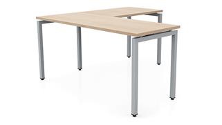 L Shaped Desks Office Source 60in x 60in Slender L-Desk 