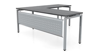L Shaped Desks Office Source 72in x 66in Slender L-Desk with Modesty Panel