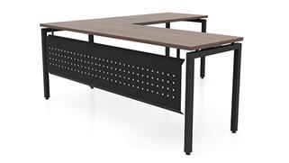 L Shaped Desks Office Source 72in x 72in Slender L-Desk with Modesty Panel 