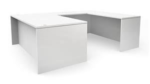 U Shaped Desks Office Source 72in x 96in U-Desk (72inx36in Desk, 35inx24in Bridge)