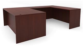 U Shaped Desks Office Source 71" x 102" U-Desk (71"x36" Desk, 42"x24" Bridge)