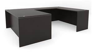 U Shaped Desks Office Source 72in x 102in U-Desk (72inx36in Desk, 42inx24in Bridge)