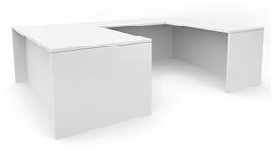 U Shaped Desks Office Source 71" x 102" U-Desk (71"x36" Desk, 42"x24" Bridge)