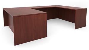 U Shaped Desks Office Source 72in x 107in U-Desk (72inx36in Desk, 47inx24in Bridge)