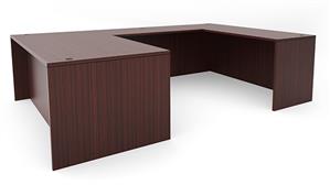U Shaped Desks Office Source 71" x 107" U-Desk (72"x36" Desk, 47"x24" Bridge)