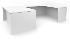 U Shaped Desks Office Source 72in x 107in U-Desk (72inx36in Desk, 47inx24in Bridge)