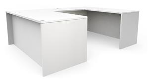 U Shaped Desks Office Source 66" x 89" U-Desk (66"x30" Desk, 35"x24" Bridge)