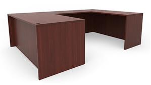 U Shaped Desks Office Source 71" x 96" U-Desk (71"x30" Desk, 42"x24" Bridge)