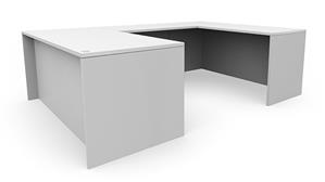 U Shaped Desks Office Source 66" x 96" U-Desk (66"x30" Desk, 42"x24" Bridge)