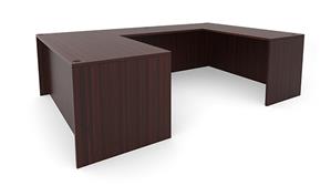 U Shaped Desks Office Source 72in x 101in U-Desk (72inx30in Desk, 47inx24in Bridge)
